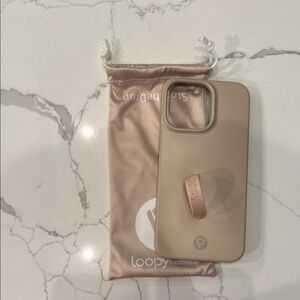 Loopy Case Tan Phone Case with Loop